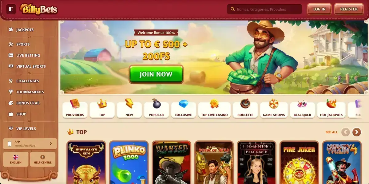 BillyBets Screenshot 1
